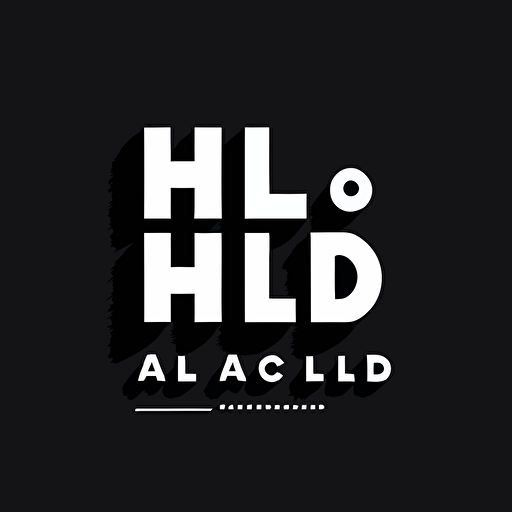 big letter Hello Digital, + sign, logo design, a letter mark, a logo for a design studio, minimal logo, Paul Rand style, vector,