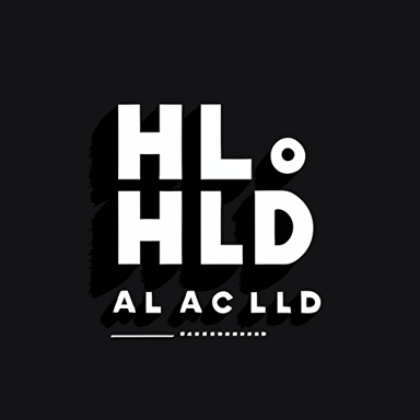 big letter Hello Digital, + sign, logo design, a letter mark, a logo for a design studio, minimal logo, Paul Rand style, vector,