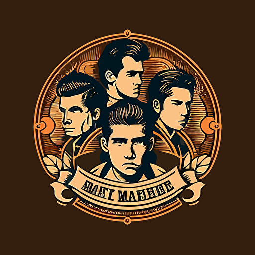 a craft beer band based on the band Arctic Monkeys, logo, vector style, highly detailed