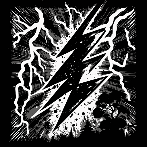 a black and white grazy lightening texture in vector art style