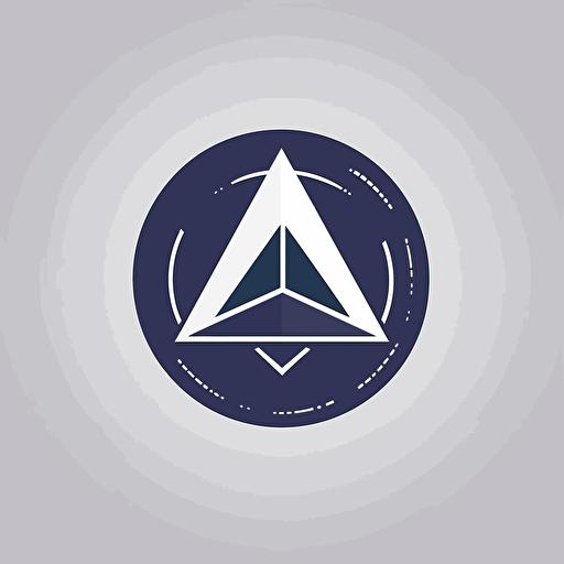 A minimalist logo for an insurance claims company, featuring a navy blue, grey, and white color scheme with emphasis on accuracy and precision. The logo will consist of a simple, geometric shape that conveys a sense of reliability and trust. It will be displayed on a white background and executed as a vector illustration, using Adobe Illustrator or a similar software,
