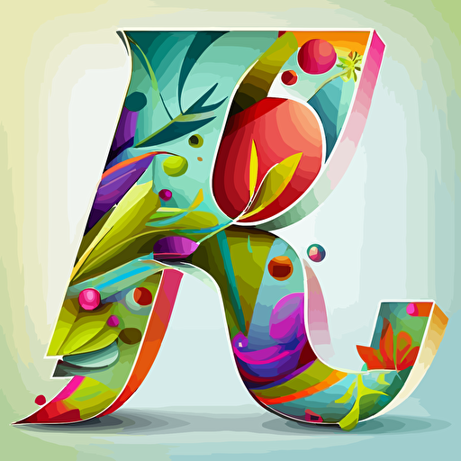 vector with the letter "J" for young people