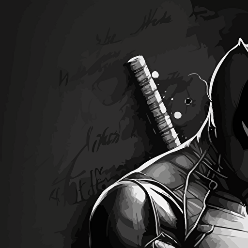 pencil sketch deadpool vector design