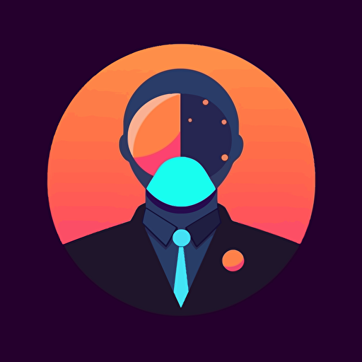 vector logo of a channel about science, flat design, modern, minimalist, no face