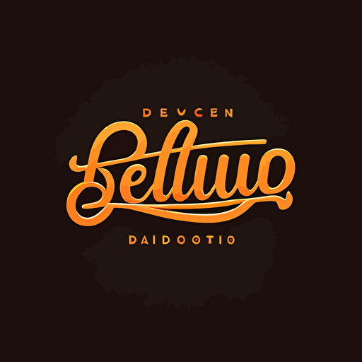 "Delicious" logo wordmark, logo style, simple vector logo, minimal