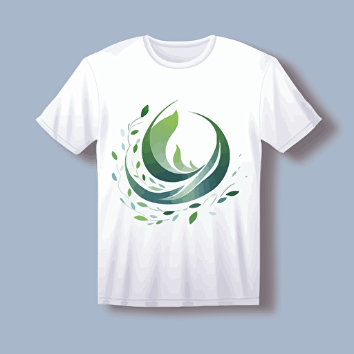 create a minimalistic, abstract shape, clean flat vector design, logo for an organic clothing company