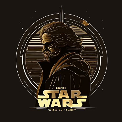 all black clean vector star wars jedi