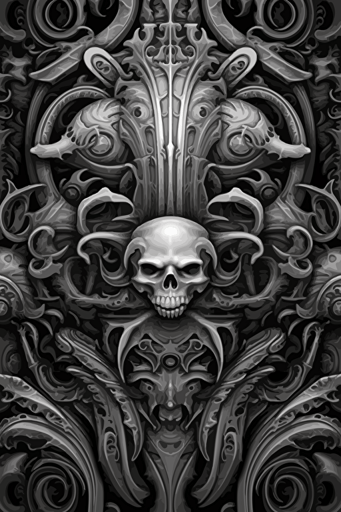 gothic art pattern, detailed, vector