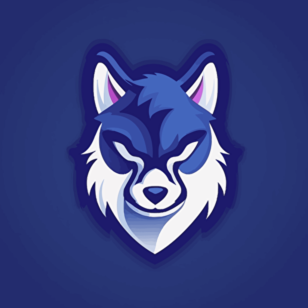 A vector sports logo for team name “The wolf Sharks”, Make it a shark with fur, wolf ears, wolf nose, vector illustration