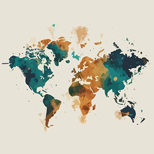 world map, vector image, no background