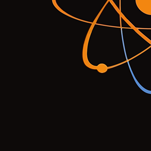 atom logo, vector, minimalistic