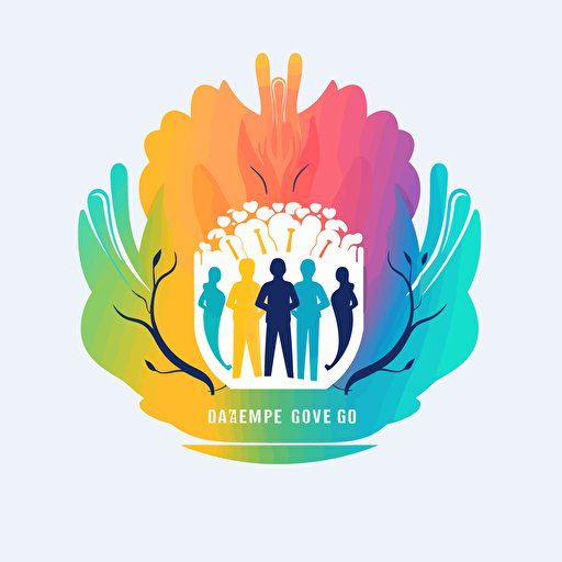 simple positive beautiful masterpiece,2k vector art, logo for workforce labor team