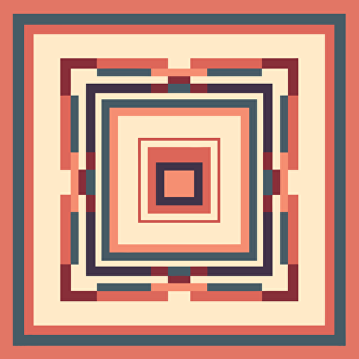 2d illustrated square border, simple, vectorized