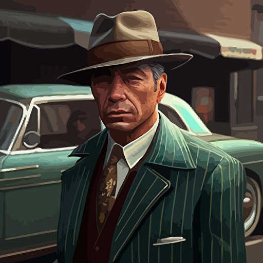 a new york 70s gangster