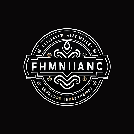 Plumbing company logo, white logo, vector illustration