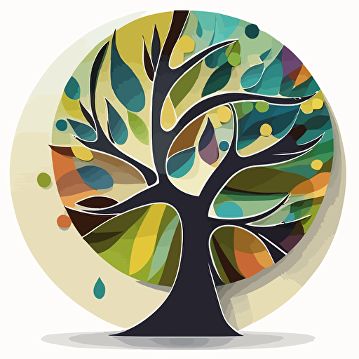 modern vector tree icon
