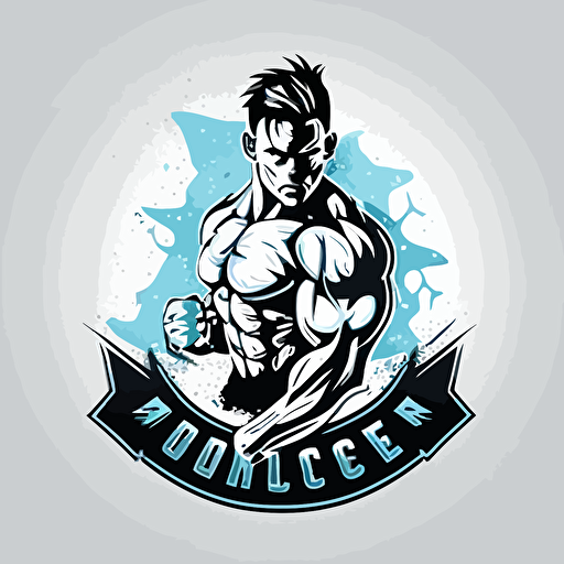 Creative Muscler Ice Logo vector
