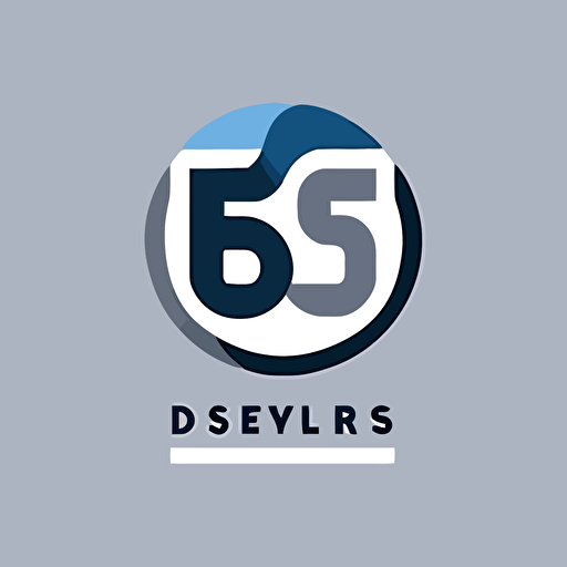 66ds, logo design, simple, minimalist, smooth, architecture, vector, blue and gray