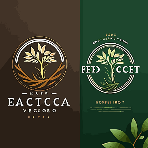 design a logo for project named Eco Vector, minimum details, simple, flat design illustration, exclude text and company name, use just illustration