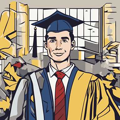 a man graduating from college