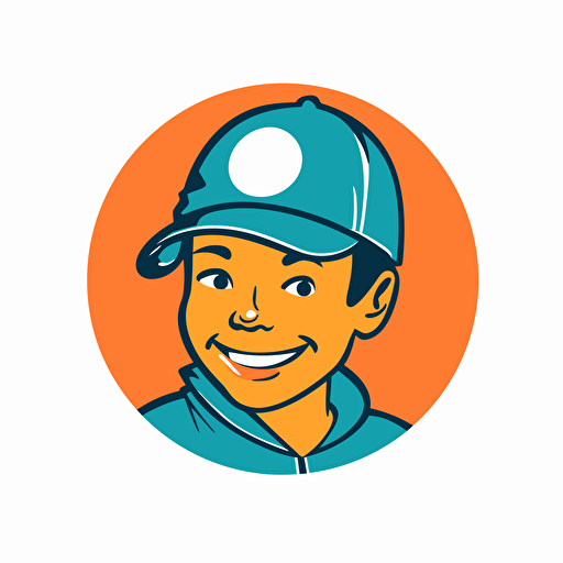 a logo for an kid's egg brand, simple, vector, pop art