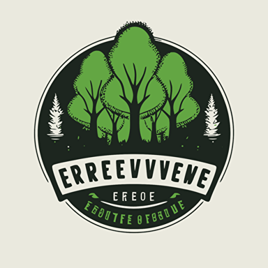 a logo for an event that's focused on letting people explore a forested area. The logo makes them feel proud of this area being near where they live. The event promotes using the area for exercising. It's a simple vector logo. The event is called 'Expeditie Groeves'. Only use 4 different colours. One them has to be green.