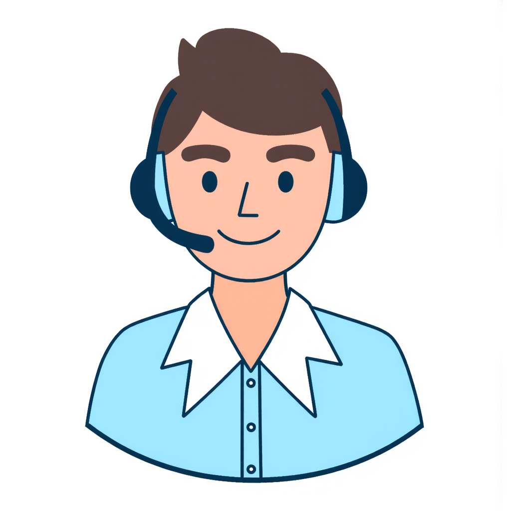 a customer support person 