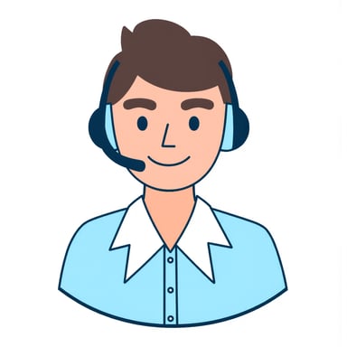 a customer support person 