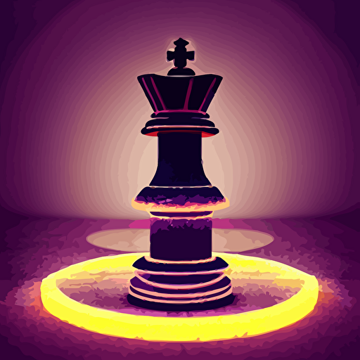 vintage instamatic photo queen chess piece led lights puddles isometric 3d fantasy smooth 3d illustration cinematic matte painting soft render volumetric lighting