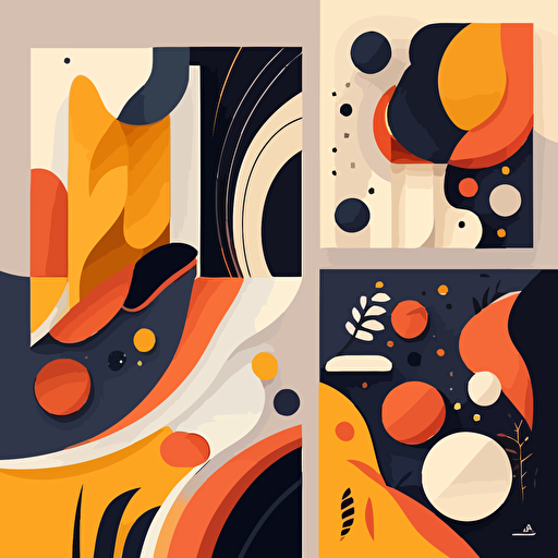 abstract backgrounds. On plain color background. in the style of modern flat design illustration, no details, clean, abstract vector shapes. Dribbble, Behance, Pinterest, in the style of eline van dam