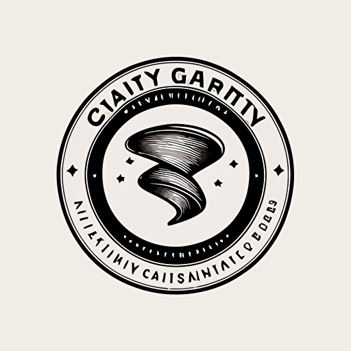 simple vector logo for company called gravity fabric