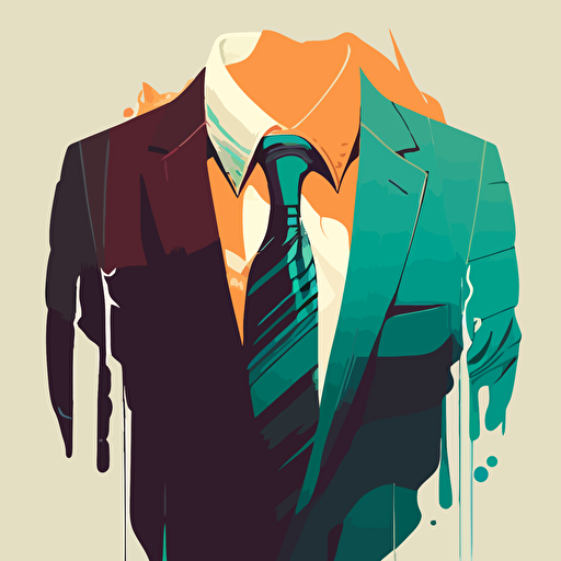 flat vector art, wallpaper of suit and ties