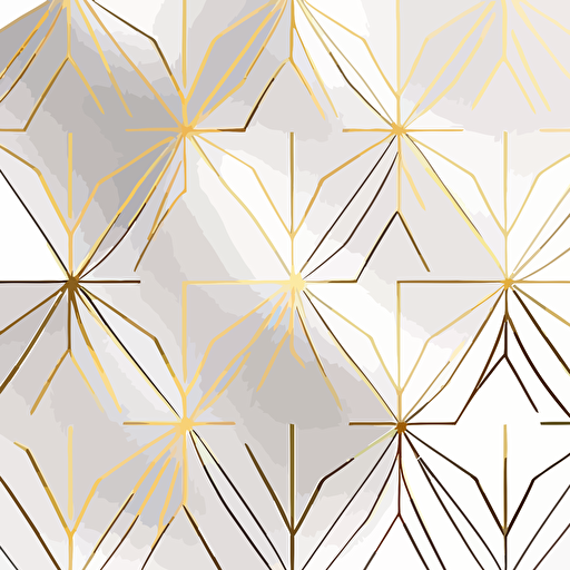 Modern simple geometric vector seamless pattern with gold line texture on white background. Light abstract wallpaper, bright tile backdrop