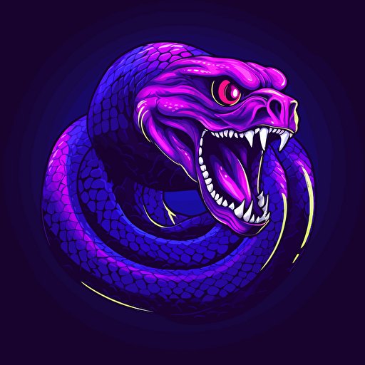 vector logo mamba snake purple png