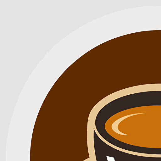 2d vector simple coffee cup icon