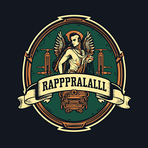 design vector logo for a company working in clothes manufacturing. Logo should include its name “ Raphael”.