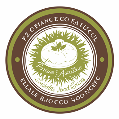 logo of a food catering service, vector, 1 color, ultra detailed