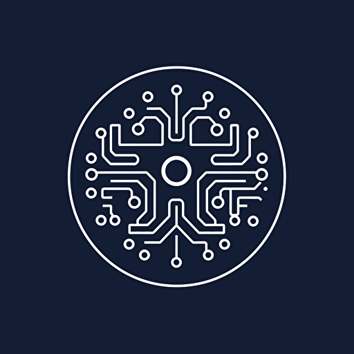 concise, simple, electronics logo, vector