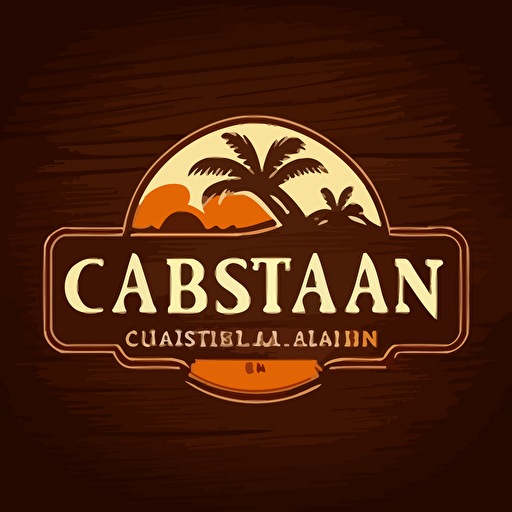 simple vector logo for caribbean restaurant
