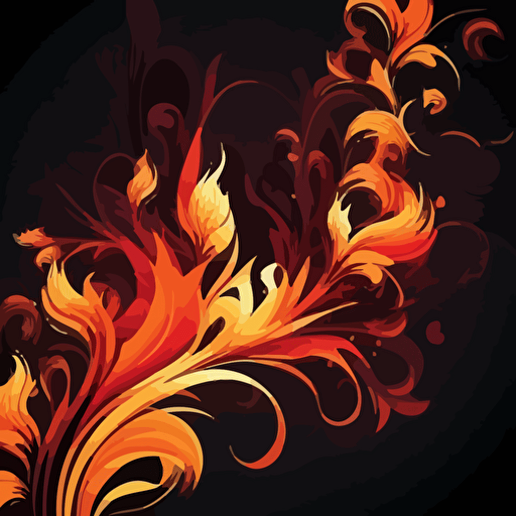 flame background illustration vector