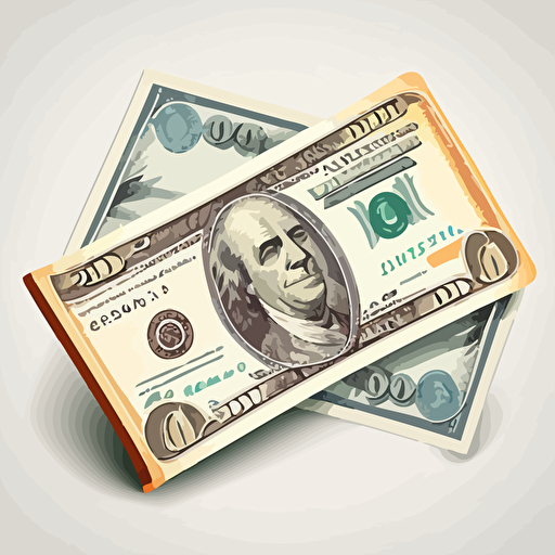money, vector, white background