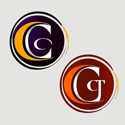 professional logos, lettermark of letter C&J, vector