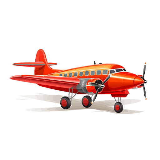 1d airplane, vector image, clip art