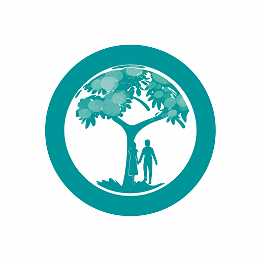 Our mission is that everyone on this planet can afford to be healthy, simple vector logo, on white background