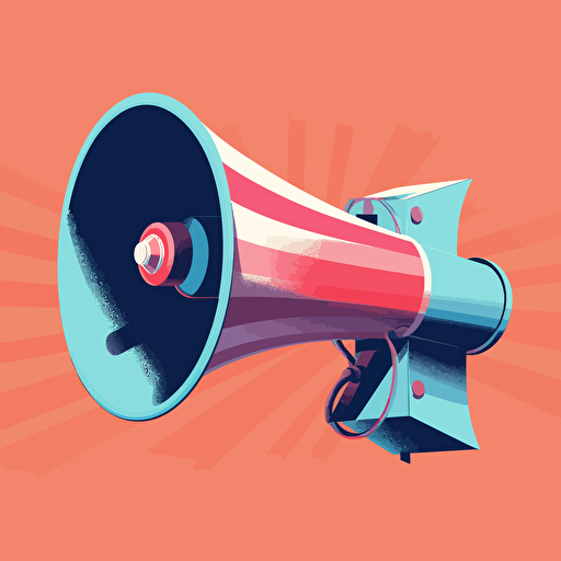 vectorised megaphone