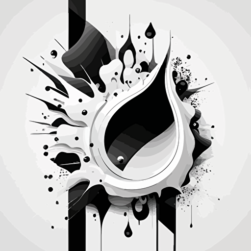 black and wite color vector