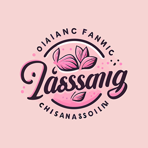 vector of pink logo for cleaning business