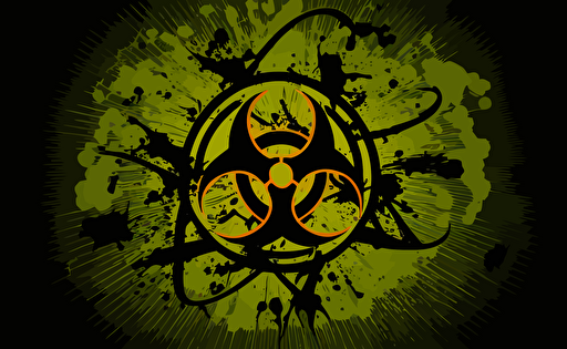 a biohazard symbol abstract vector background for desktop