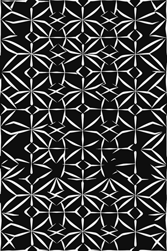 geometric pattern one color vector illustration, isolated on white background, vector flat design