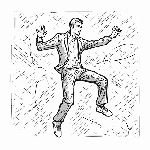 sketch dynamic pose stamp No Shadow. Cartoon. Coloring page. Vector. Simple.